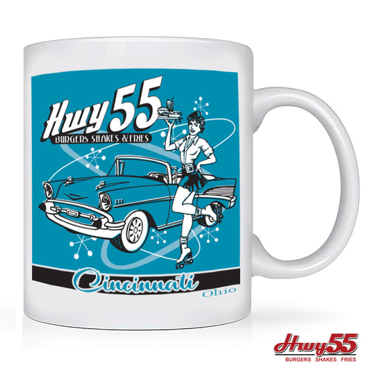 Coffee Mug - Highway 55 Car Hop Add Your City