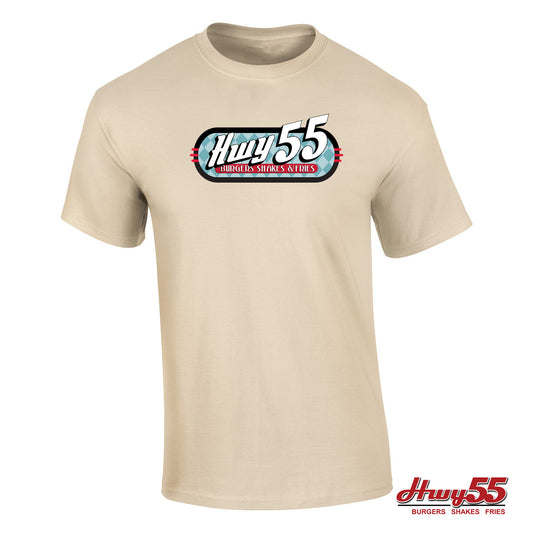 T-Shirt - Hwy 55 Burgers Shakes and Fries Cotton T-Shirt Add Your City